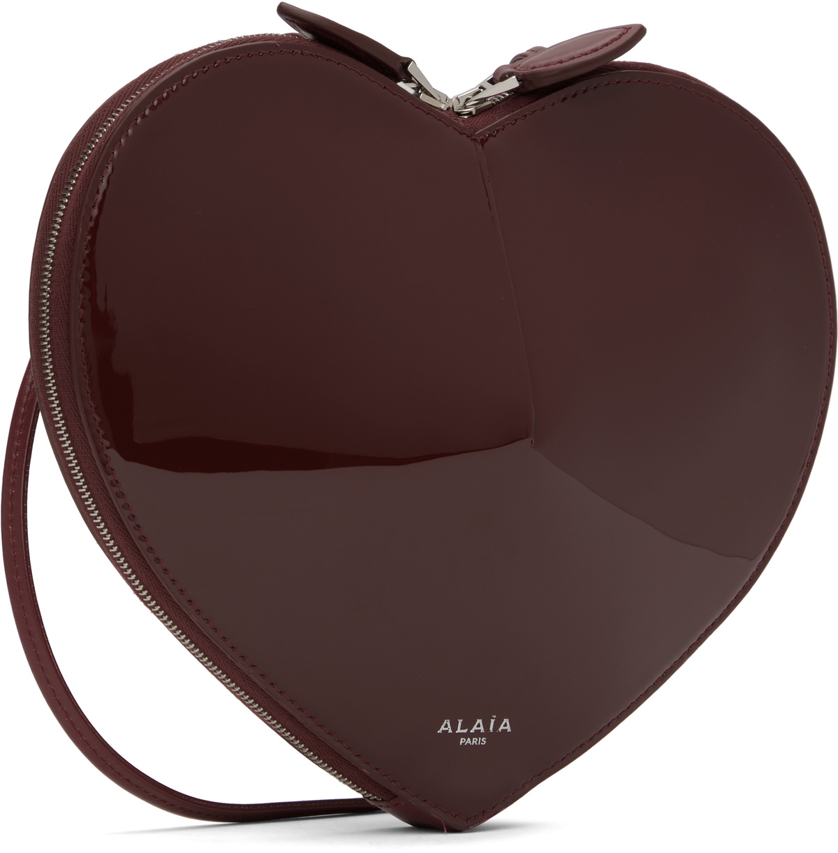 ALAÏA Burgundy 'Le Coeur' Bag
