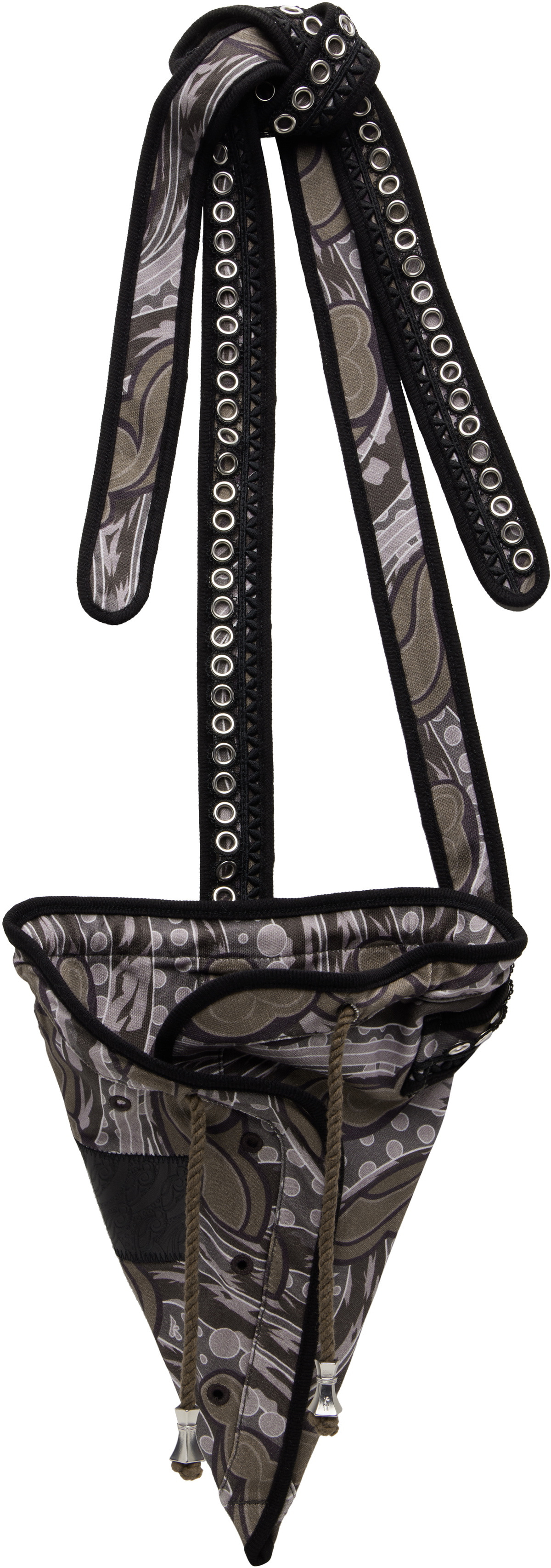 Kiko Kostadinov Gray Hatha Jersey Bag
