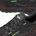 Brooks Men's Cascadia 19 Sneaker in Phantom/Rum Raisin/Green