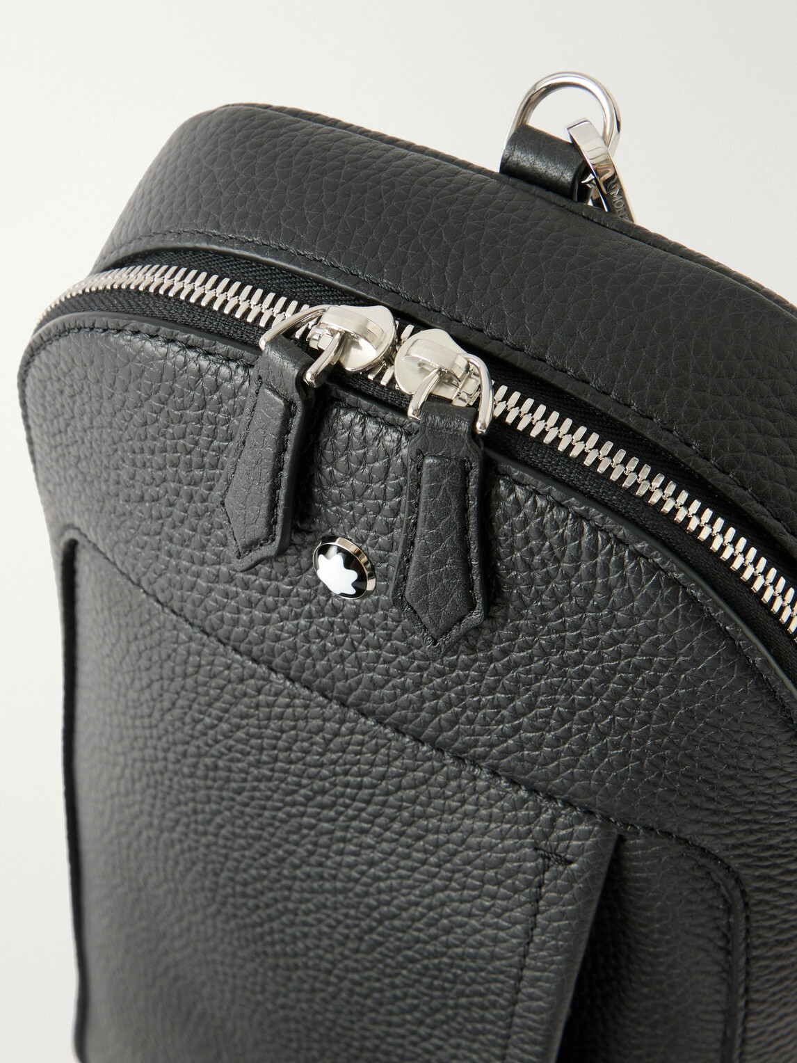 Montblanc - Companion Logo-Appliquéd Full-Grain Leather Messenger Bag