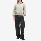 Columbia Women's Marble Canyon French Terry Quarter Crew Sweat in Dark Stone