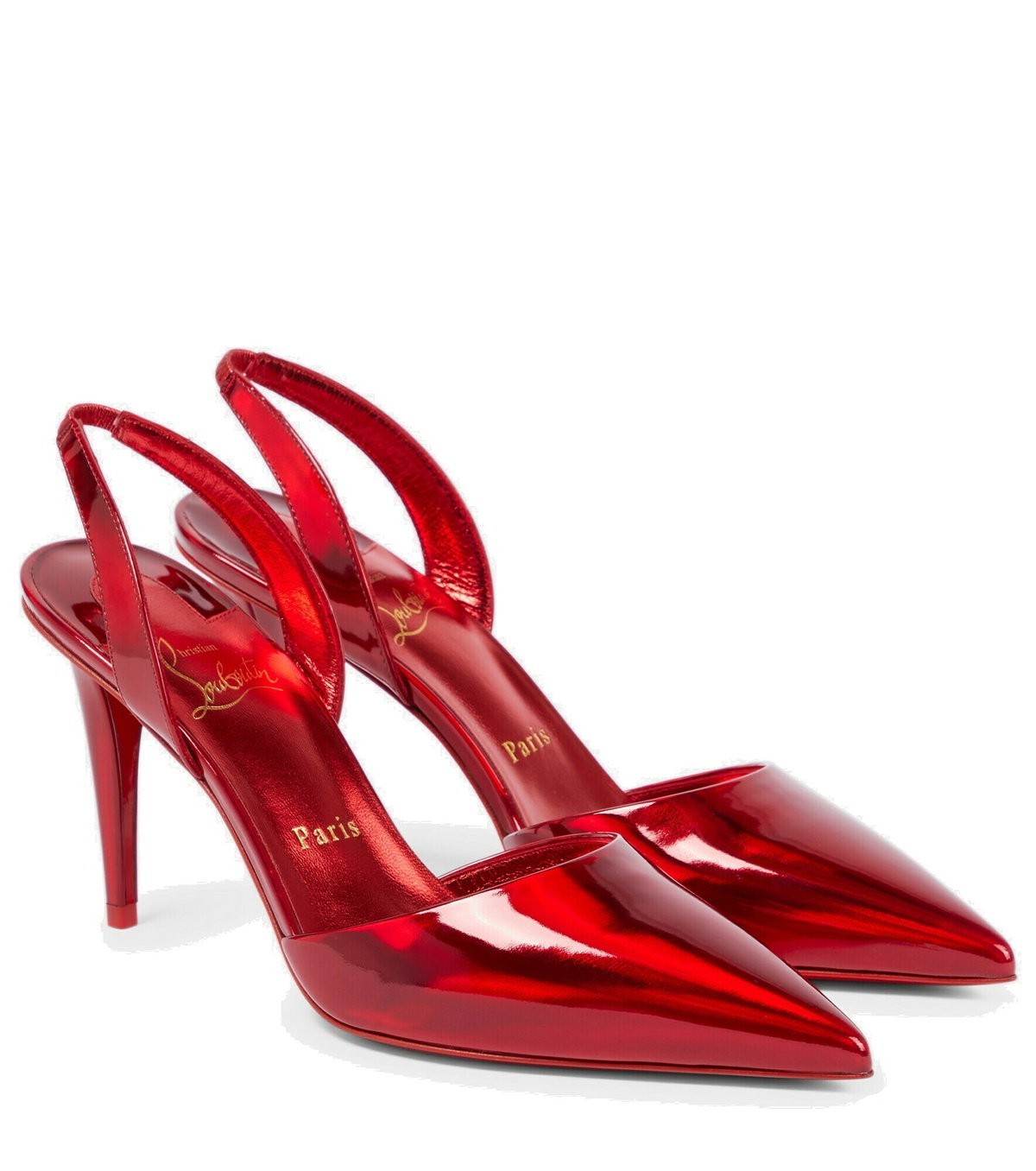 Christian Louboutin - Astrid 85 patent leather slingback