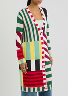 Alice + Olivia Bradford Striped-intarsia Wool Cardigan Multicoloured 1