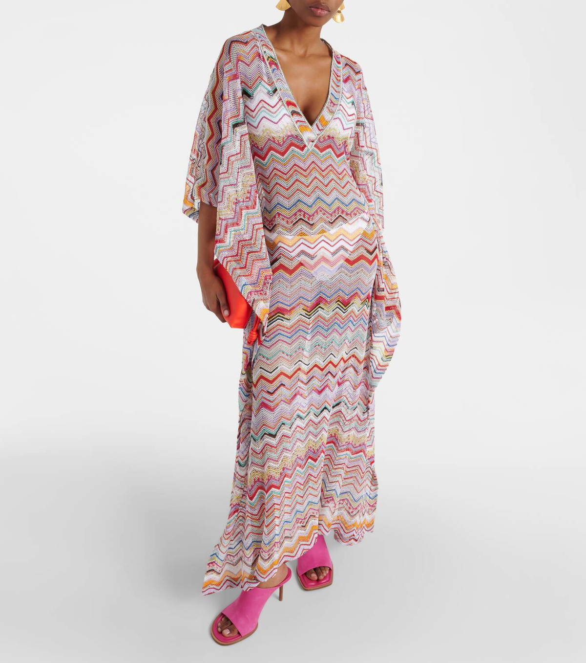 MISSONI MARE★素敵！Chevron Print Beach Cover Up Romper NWT MISSONI Multicolor/Metallic Chevron Print Beach Cover Up