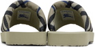 Burberry Beige Check Trek Sandals