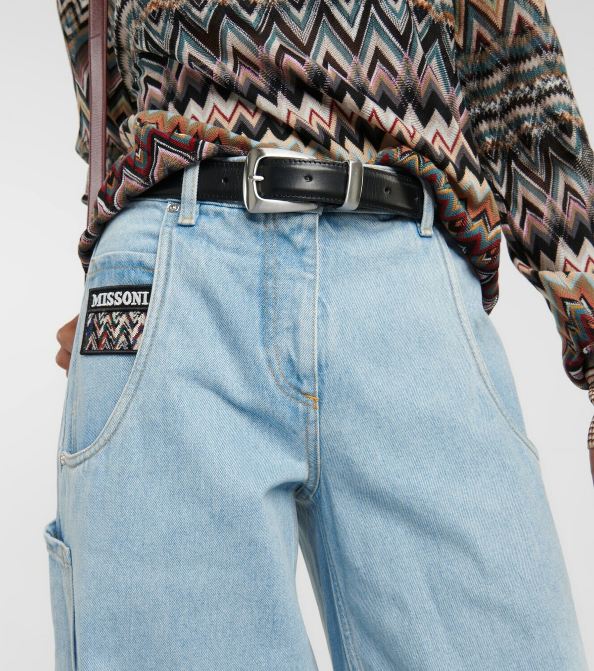 Missoni - High-rise wide-leg jeans