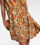 Zimmermann - Tiggy Drawcord printed silk minidress