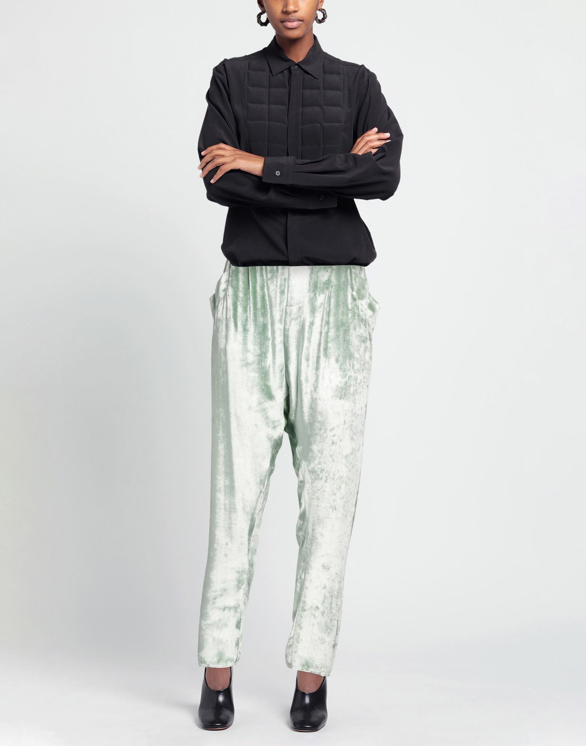 Baja East Womens Pants Light in Green