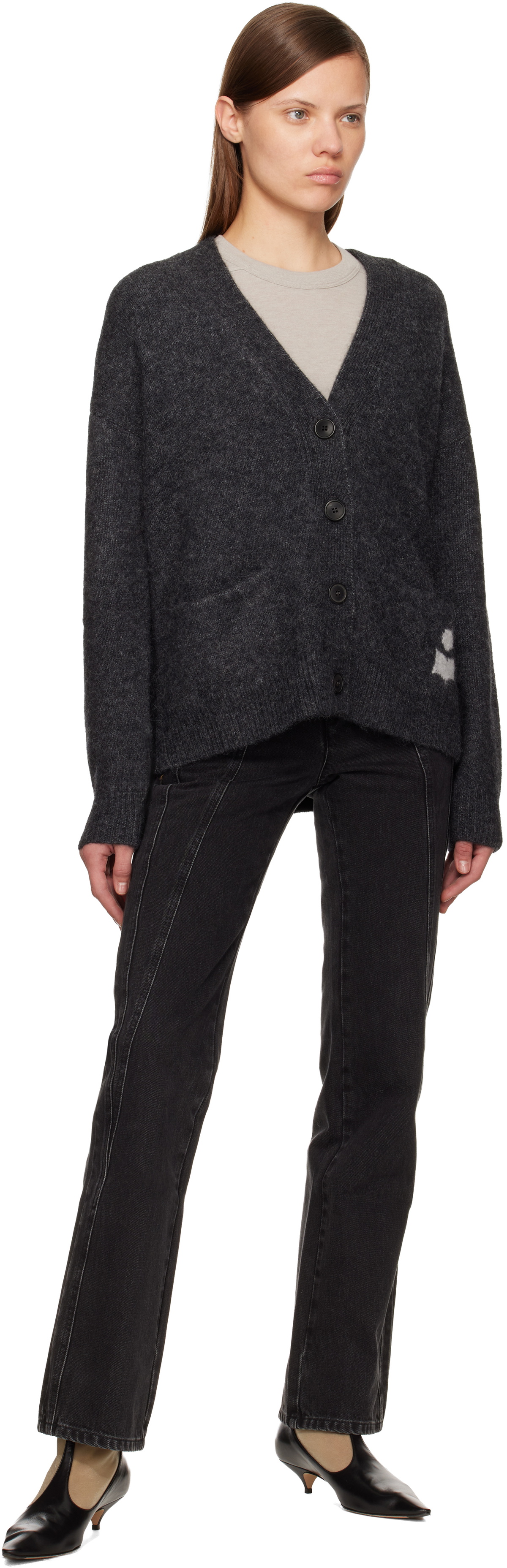 Isabel Marant Etoile Gray Eborah Cardigan