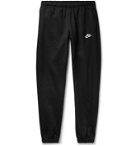 Nike - Sportswear Club Tapered Fleece-Back Cotton-Blend Jersey Sweatpants - Black