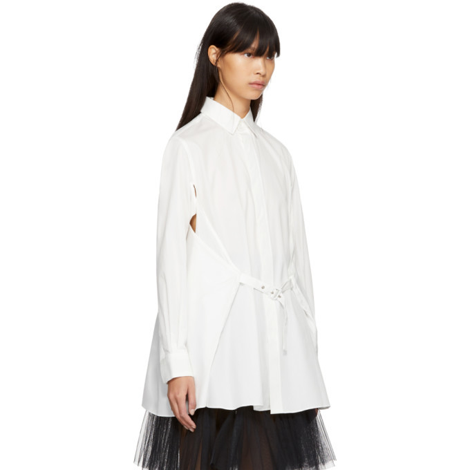 Noir Kei Ninomiya White Pointed Shirt