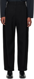 NAMESAKE Black Kevin Pleated Trousers