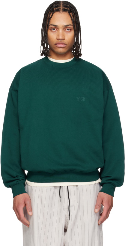 Photo: Y-3 Green Crewneck Aurivy Sweatshirt
