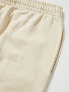 7 DAYS ACTIVE - Monday Logo-Print Organic Cotton-Jersey Sweatpants - Neutrals