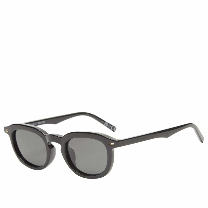 Photo: Le Specs Heart Throb Sunglasses in Black/Light Brown Mono 