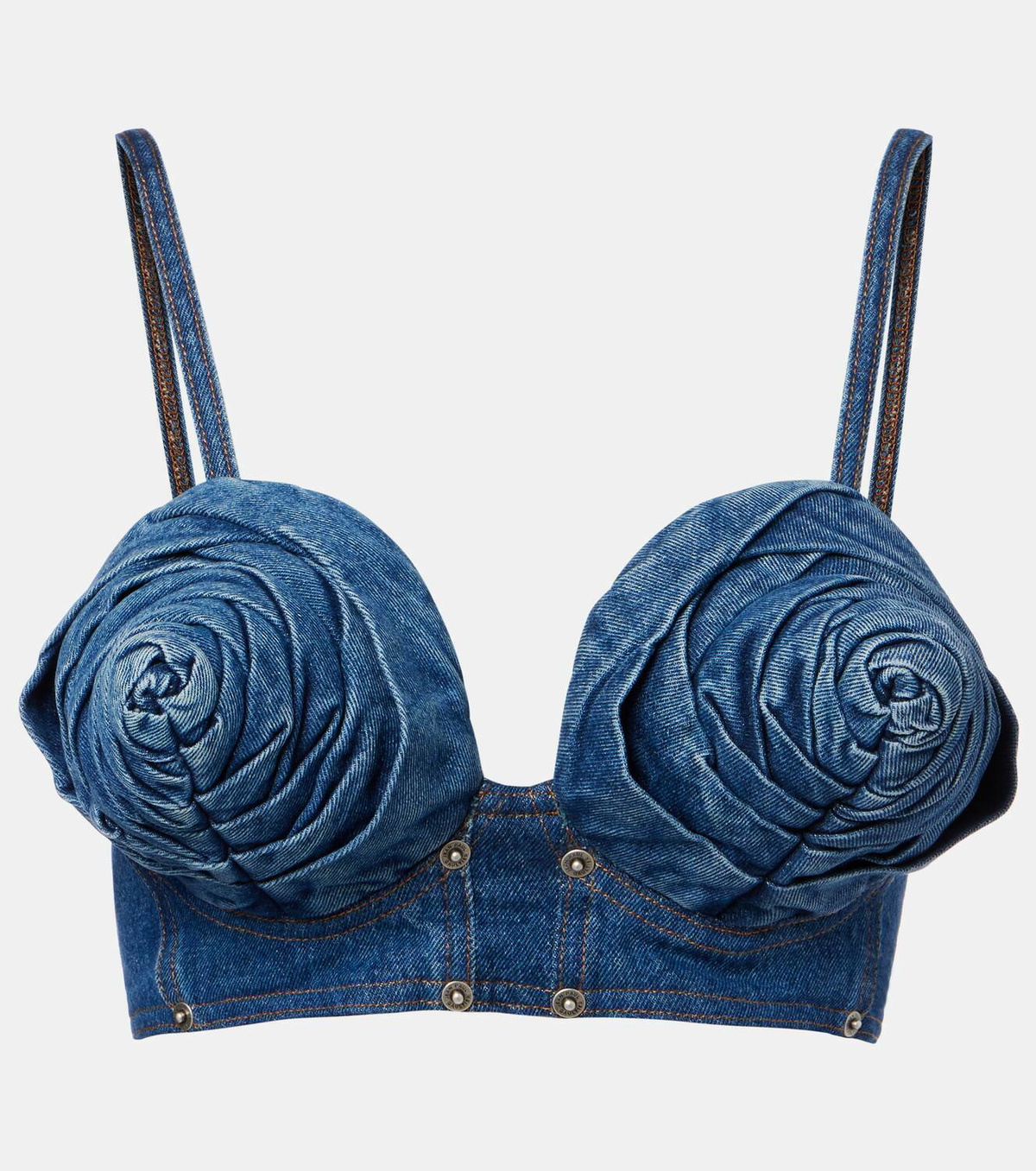 Jean Paul Gaultier Denim bra top