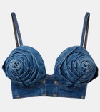 Jean Paul Gaultier Denim bra top