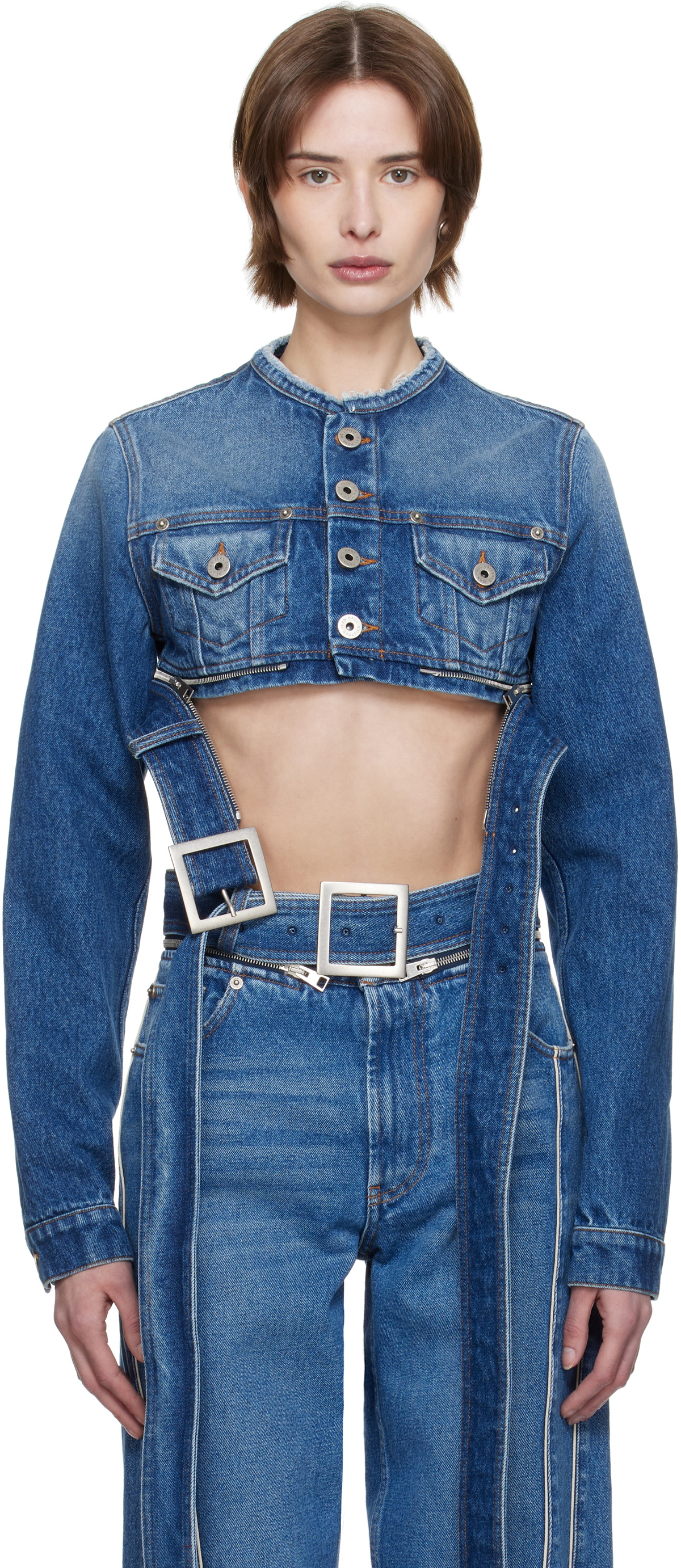 Jean Paul Gaultier - Monogram embellished chain belt Jean