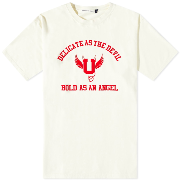 Photo: Undercover Men's Devil Angel T-Shirt in Ivory