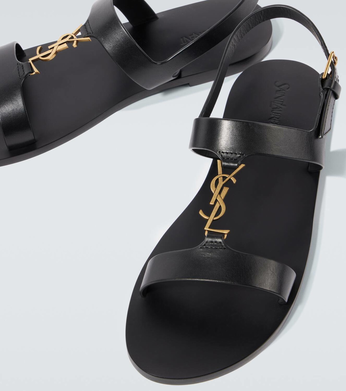 Saint Laurent Cassandre leather sandals