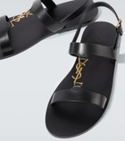 Saint Laurent Cassandre leather sandals