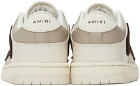AMIRI Beige & Brown Skel Top Low Sneakers