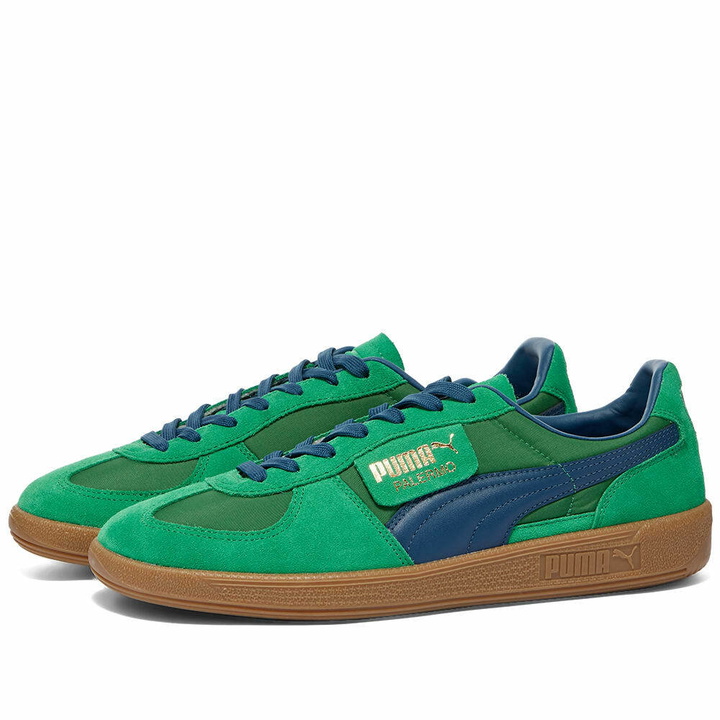 Photo: Puma Men's Palermo Sneakers in Green