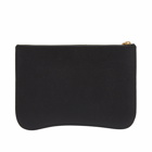 AMI Paris Women's Pouch in Black/Vibrated Brass 