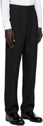 Junya Watanabe Gray Striped Trousers