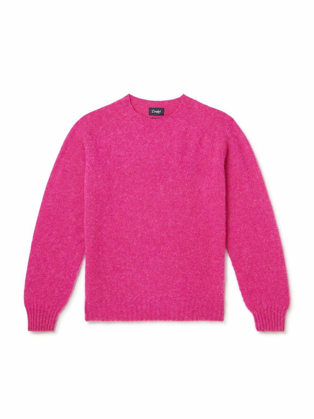 Photo: Drake's - HIM Shetland Wool Sweater - Pink