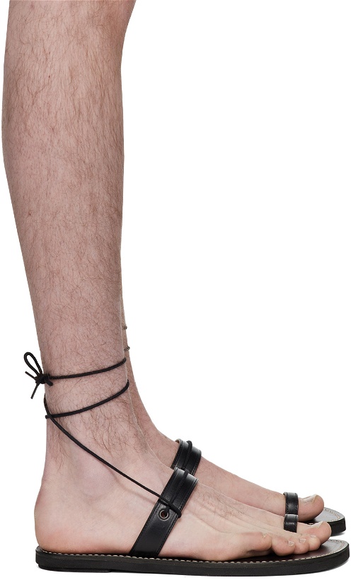 Photo: Dries Van Noten Black Ankle Strap Sandals