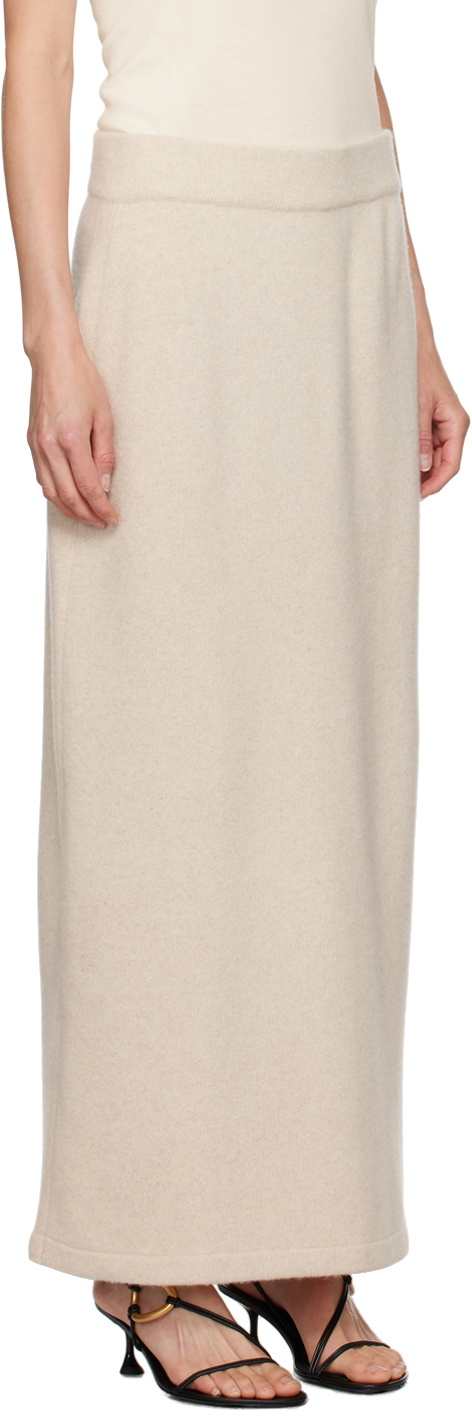 LE17SEPTEMBRE Beige Wool Maxi Skirt