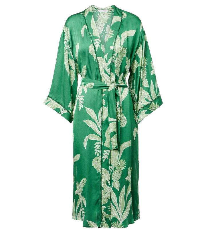 Photo: Poupette St Barth Erica floral satin kaftan