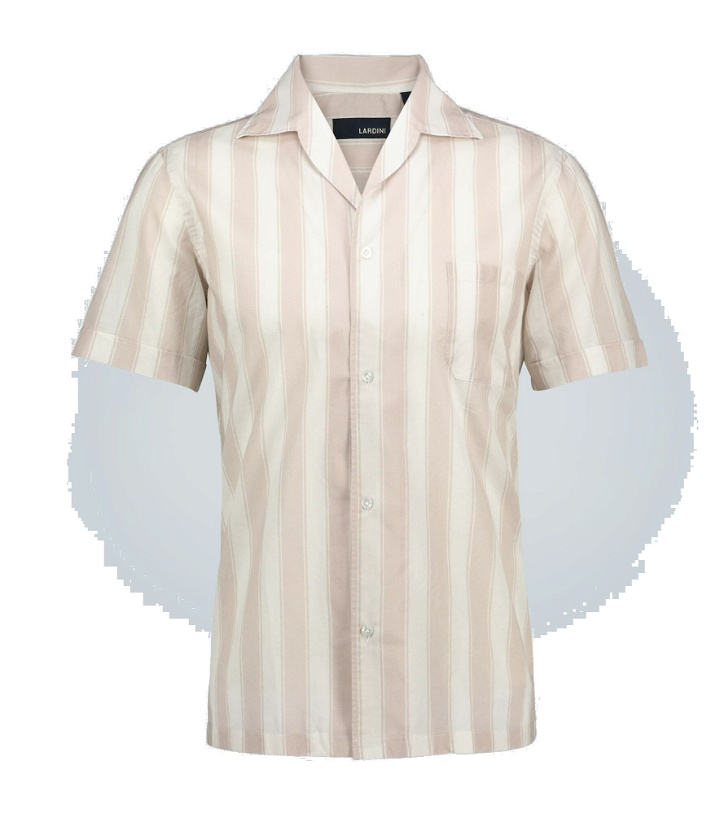 Photo: Lardini - Striped camp-collar shirt