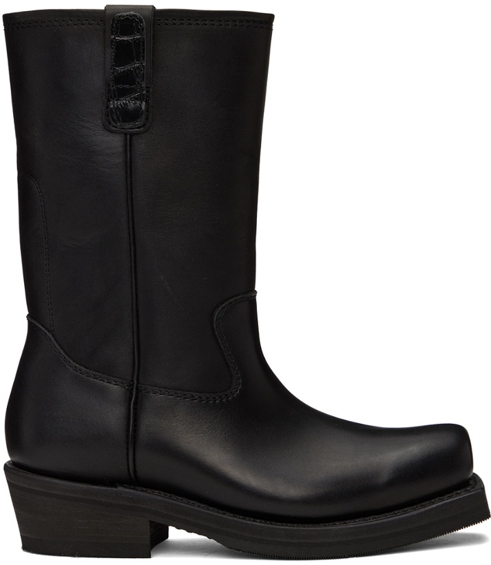 Photo: Our Legacy Black Flat Toe Boots