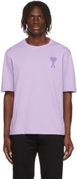 AMI Paris SSENSE Exclusive Purple Ami de Cœur T-Shirt