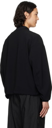 N.Hoolywood Black Blouson Bomber Jacket