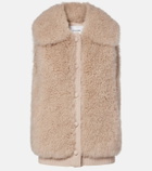 Yves Salomon Wool-trimmed shearling vest