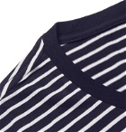 Club Monaco - Williams Striped Cotton-Jersey T-Shirt - Blue
