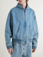 VETEMENTS - Hooded Denim Jacket - Blue