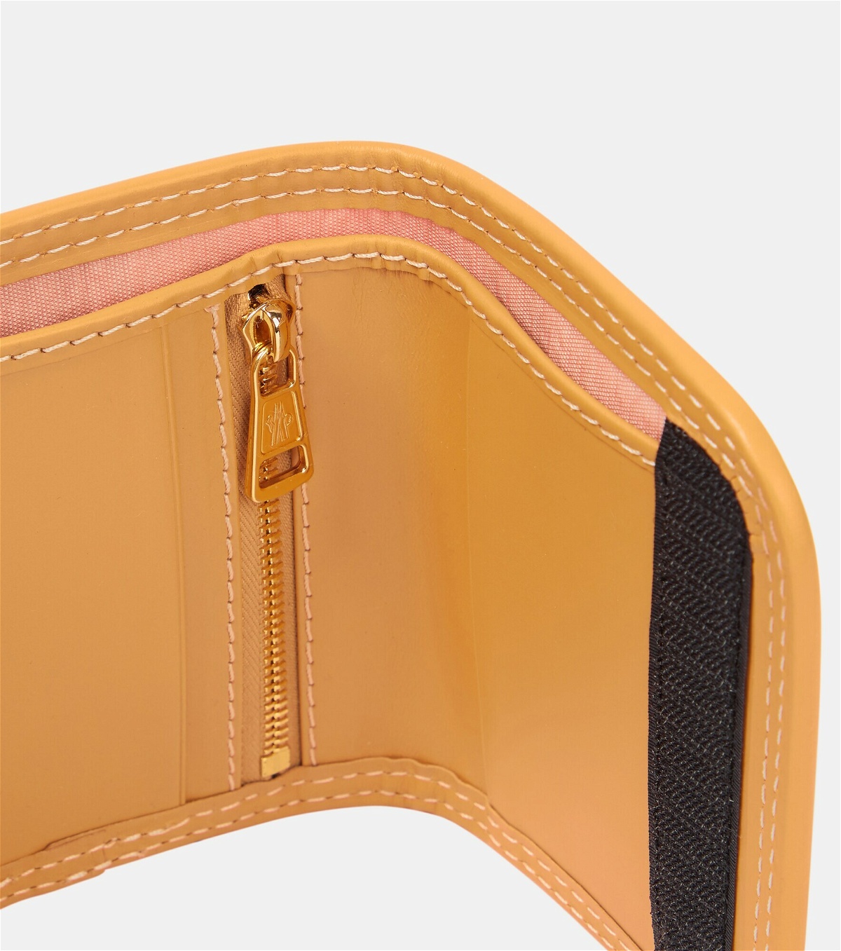 Moncler Genius - 1 Moncler JW Anderson logo leather-trimmed wallet ...