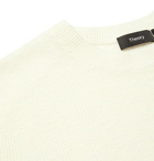 Theory - Davies Textured-Knit Linen-Blend Sweater - White