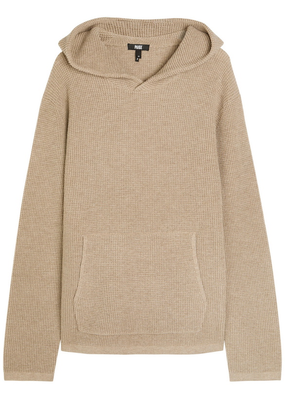 Photo: Paige Ojai Hooded Wool-blend Jumper Beige