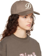 Dime Taupe Cursive D Cap