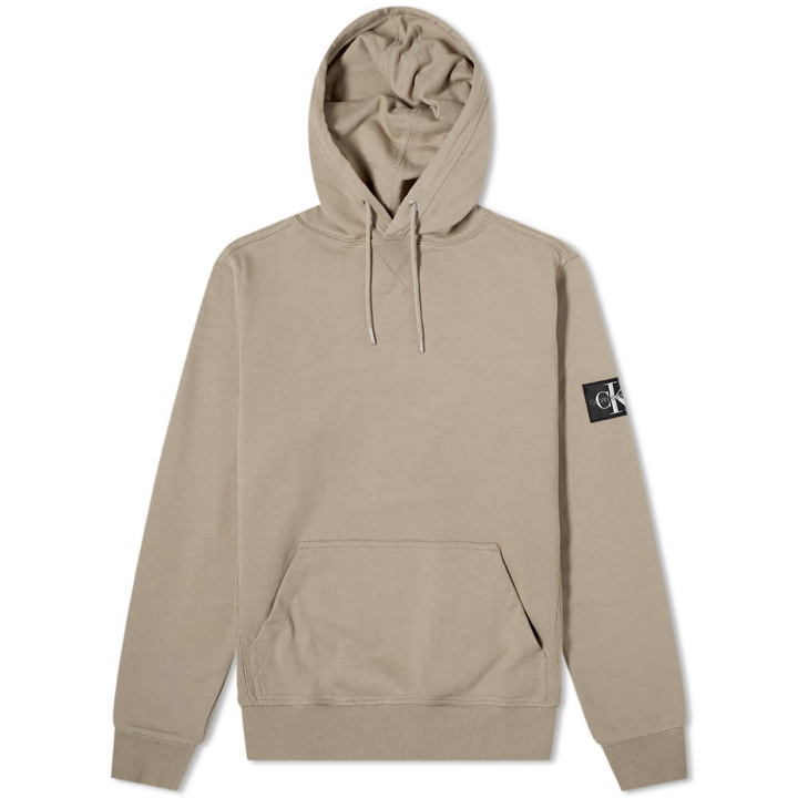 Photo: Calvin Klein Monogram Sleeve Badge Popover Hoody