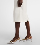 Safiyaa Bridal Meryl crêpe midi dress