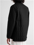 Dunhill - Corduroy-Trimmed Quilted Cashmere Car Coat - Black