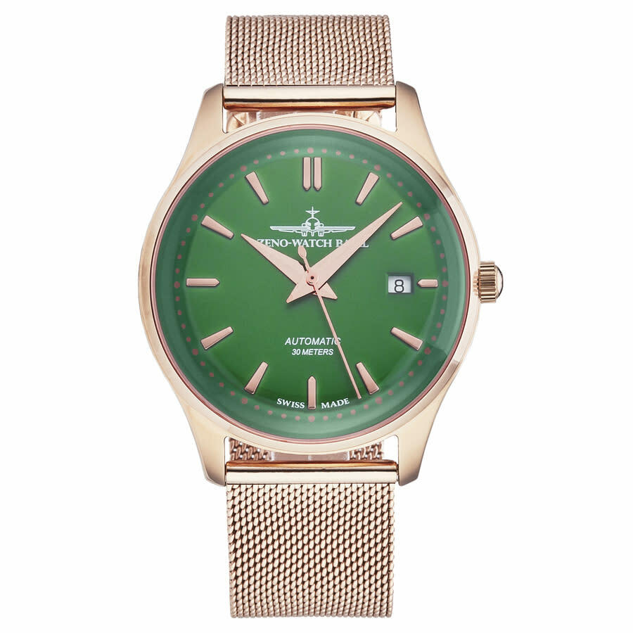 Zeno Jules Classic Automatic Green Dial Mens Watch 4942-2824PGRG81