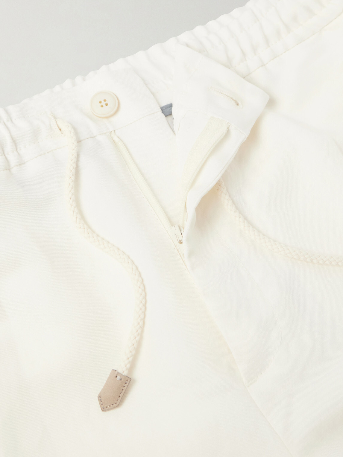 Canali - Straight-Leg Linen And Silk-Blend Bermuda Shorts - White