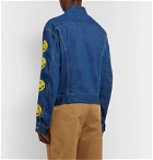 KAPITAL - Embroidered Denim Jacket - Blue